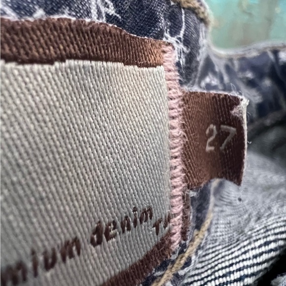 Paige Hollywood Hills Bootcut Jeans Low-Rise Stretch Medium Blue Wash Size 27 - Picture 13 of 16